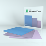 Hygenic  6”x 6“ Trio Latex Dental Dam Package of 36