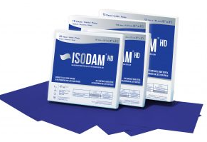 Isodam 6”x 6“ HD Polyisoprene Dental Dam Package of 15