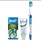 Procter & Gamble | Oral-B Deep Clean Toothbrush (35 Soft), Crest Pro-Health Gum Detoxify Toothpaste (.85 Oz), Oral-B Glide Plus Scope Outlast Floss Picks, (3-Pack Sachet); Free Patient Sample Bags, 72 Bundles/cs | 80734958-1