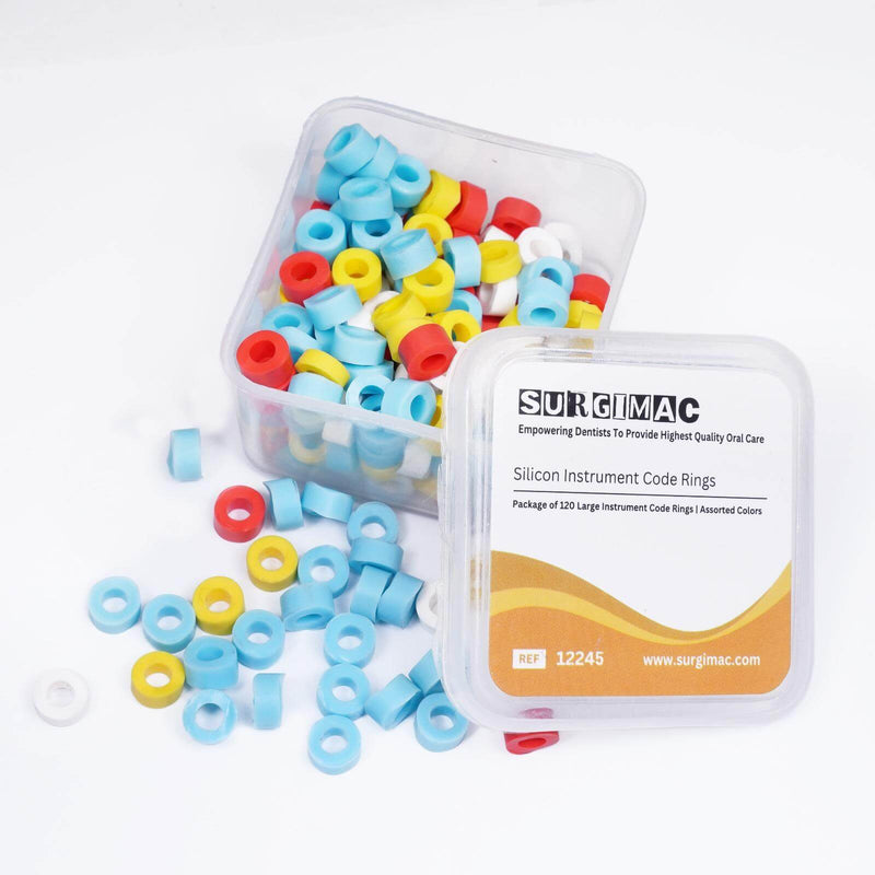SurgiMac Silicone Instrument Code Rings, Assorted, Small, Eco Series, 120/ Pk | SurgiMac Dental Supply