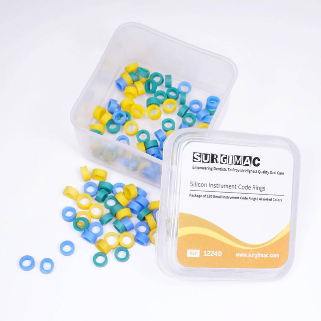 SurgiMac Silicone Instrument Code Rings, Assorted, Large, Eco Series, 120/ Pk | SurgiMac Dental Supply