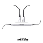 SurgiMac #2 Sinus Curette, Black(TiN) Tips, 2.8mm/5.0mm, Double-Ended, Stainless Steel, Air Series, 1/Pk | SurgiMac Dental Supply