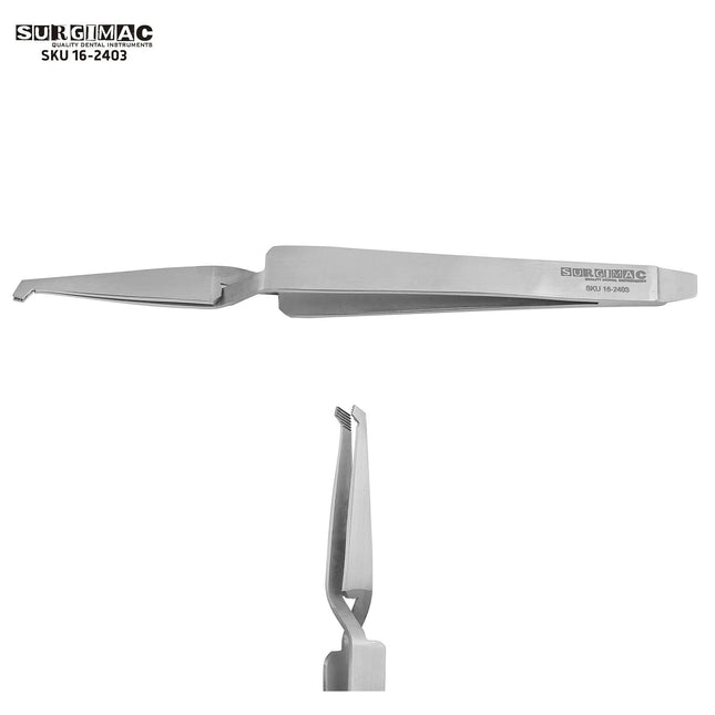 SurgiMac Slim Direct Slim Direct Bond Bracket Tweezer, Stainless Steel, Pro Series, 1/Pk | SurgiMac Dental Supply