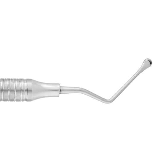 SurgiMac #11 Miller Surgical Curette, 4.5mm Non-Serrated Spoon, 40° Angled Shank, Stainless Steel, Air Series, 1/Pk | SurgiMac Dental Supply