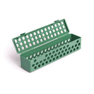 Steri-Container, Standard - Neon Green 8" x 1-3/4" x 1-3/4", for hand | SurgiMac Dental Supply