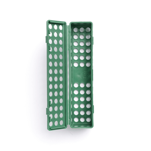 Steri-Container, Standard - Neon Green 8" x 1-3/4" x 1-3/4", for hand | SurgiMac Dental Supply