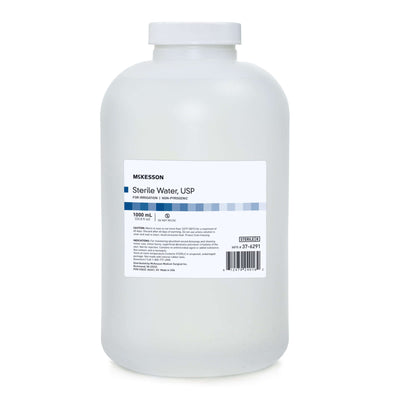 Irrigation Solution - OTC McKesson Sterile Water for Irrigation Not for Injection Bottle 1,000 mL