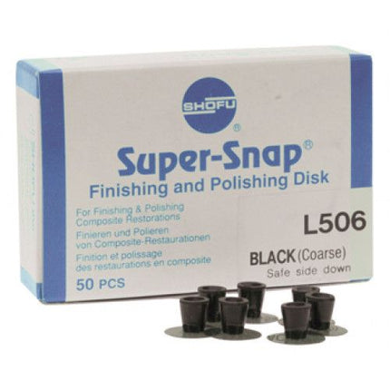 Super-Snap, Black, Coarse, Mini, 50/pk