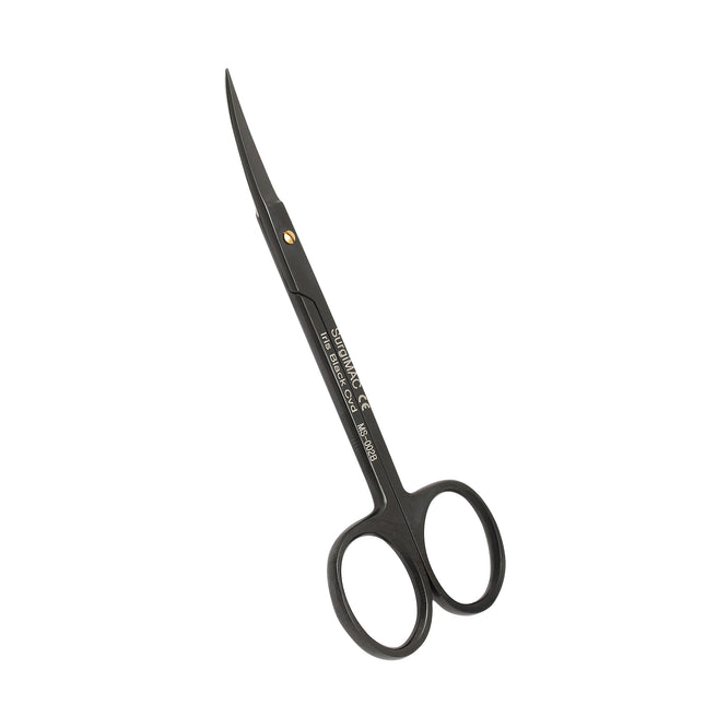 SurgiMac | SurgiMac Iris Scissors 4.5", Curved, Stainless Steel, Titanium Black Series, 1/Pk. | 16-2609-B