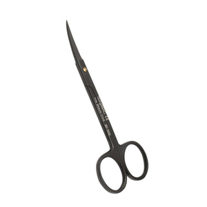 Iris Scissors 4.5", Curved, Stainless Steel, Black Series, 1/Pk 16-2608-BL