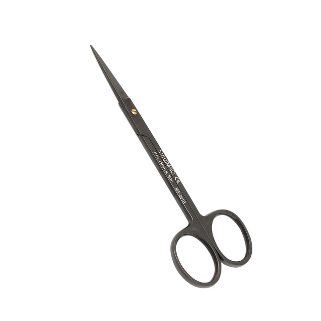 SurgiMac | SurgiMac Iris Scissors, Straight, Stainless Steel, Black Series, 1/Pk | MS-008BL