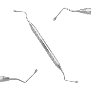 SurgiMac #12 Miller Surgical Curette, 35mm reach. 4.5 mm wide spoon, non-serrated ends, Stainless Steel, Air Series, 1/Pk 10-520