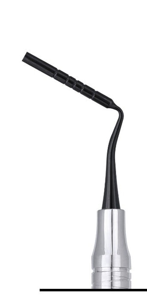 SurgiMac Grisdale Bone Condenser, 2.4/2.7mm Bone Grafting Plugger, Black(TiN) Tips, 8-11-13-18-18mm, Double-Ended, Stainless Steel, Air Series, 1/Pk | SurgiMac Dental Supply