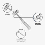 SurgiMac Surgical Mallet, Teflon Head, Shock Absorbing, 18cm, Stainless Steel, Pro Series, 1/Pk