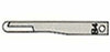 Surgical Blade Stainless Steel No. 64 Sterile Disposable Individually Wrapped