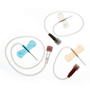 TERUMO SURFLO Winged Infusion Set, 21G x 3/4", 12" Tubing, 50/bx, 10 bx/cs. MFID: SV-21BLK, 3SV-21BLK | SurgiMac Dental Supply