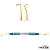 SurgiMac #5 Goldstein Flexi-Thin Composite Instrument, 2.0mm/_2.2mm, Blue Handle, Gold Tips, Restorative Instruments, Stainless Steel, Air Series, 1/Pk