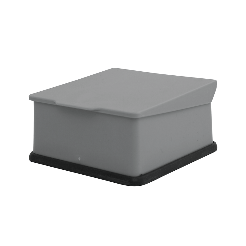 Tub box with attached lid, 3-3/4