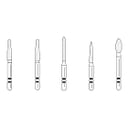 Two Striper Crown Pack. Assorted 5-pack with Popular Crown and Bridge Diamonds