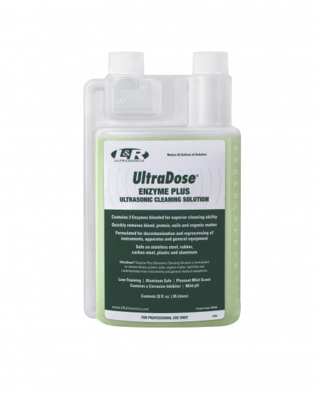 L&R | UltraDose, Enzyme Plus, Triple Enzyme, Protease, Lipase, Amylyse, Ultrasonic Instrument Clean Solution | UD038