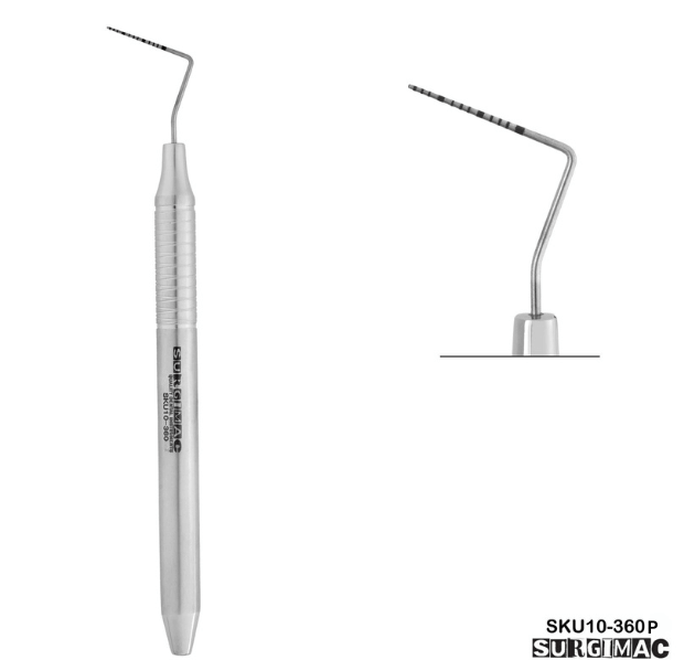 SurgiMac CP-12 Probe, 1mm to 15mm marking, Single-Ended, Stainless Steel, Pro Series, 1/Pk | SurgiMac Dental Supply