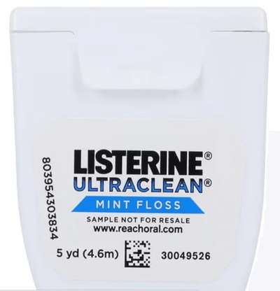 Listerine Ultraclean Dental Floss - Mint Flavored, Waxed 72/Pk