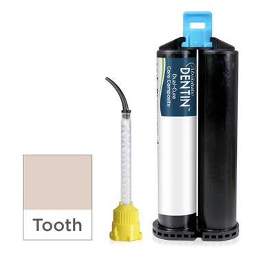 Absolute Dentin Dual-Cure Core Composite, Tooth Shade 50ml Carriage & Tips