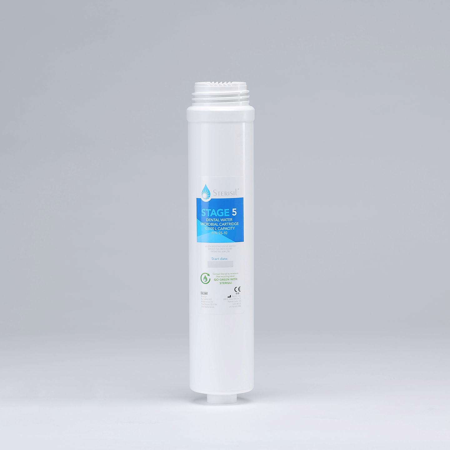 Sterisil G5 Individual Replacement Cartridges Stage 5 - EPA Registered Microbiological Cartridge 10,000L Capacity | SurgiMac Dental Supply
