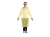 Isolation Gown, X-Large, Yellow, Breathable, 10/bg, 10 bg/cs
