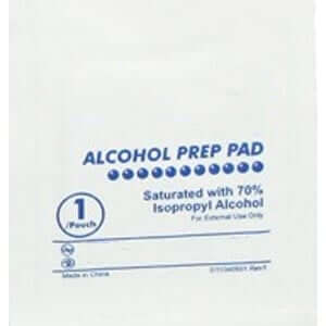 House Brand Alcohol Prep Pads, 2 Ply, Non-Woven, 200/Bx. Individual Pouches | SurgiMac Dental Supply