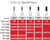 Alpen/Speedster FG #702G Cross Cut Fissure Tapered Carbide Bur, Package of 10
