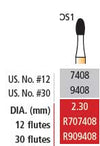 Alpen FG #9408 30 blade Egg Shaped Trimming and Finishing bur, package of 5 burs