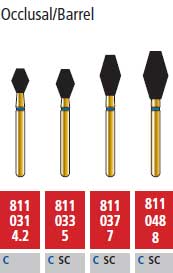 Alpen FG #811.034 SuperCoarse Grit, Round Diamond Bur. Package of 5 Burs | SurgiMac Dental Supply