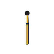 Alpen FG #801.027 Coarse Grit, Round Diamond Bur. Package of 5 Burs | SurgiMac Dental Supply