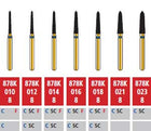 Alpen FG #878K.012 Coarse Grit, Curettage/Pointed Taper Diamond Bur. Package | SurgiMac Dental Supply