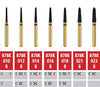 Alpen FG #878K.012 Coarse Grit, Curettage/Pointed Taper Diamond Bur. Package