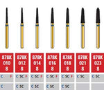 Alpen FG #878K.012 Coarse Grit, Curettage Diamond Bur. Package of 5 Burs | SurgiMac Dental Supply