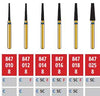 Alpen FG #847.018 SS (Short Shank) Coarse Grit, Flat End Taper Diamond Bur