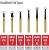 Alpen FG #846R.016 Coarse Grit, Modified End Taper Diamonds, Package of 5 Burs