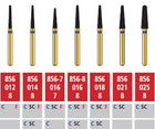 Alpen FG #856.012 Coarse Grit, Round End Taper Diamond Bur. Package of 5 Burs | SurgiMac Dental Supply