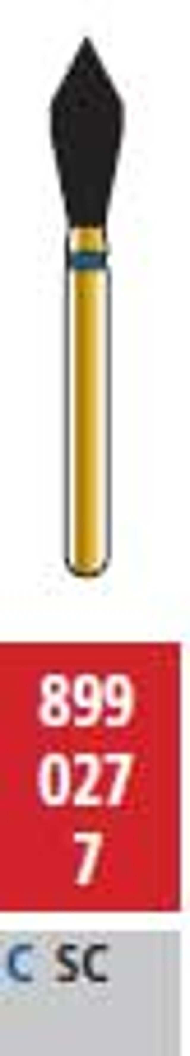 Alpen FG #801.021 Fine Grit, Round Diamond Bur. Package of 5 Burs | SurgiMac Dental Supply