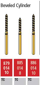 Alpen Turbo Cut Alpen TurboCut FG #885.014 Supercoarse Grit, Beveled Cylinder | SurgiMac Dental Supply