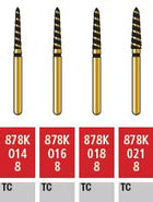 Alpen Turbo Cut FG #878K.018 Supercoarse Grit, Curettage Turbo Cut Diamond Bur R878KTC018FG