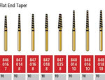 Alpen Turbo Cut FG #847.018 Supercoarse Grit, Flat End Taper Turbo Cut Diamond | SurgiMac Dental Supply