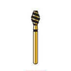 Alpen Turbo Cut FG #811.033 Supercoarse Grit, Barrel Shaped Turbo Cut Diamond | SurgiMac Dental Supply