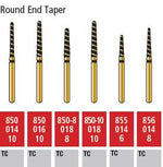 Alpen Turbo Cut FG #850-8.018 Supercoarse Grit, Long Round End Taper Turbo Cut | SurgiMac Dental Supply