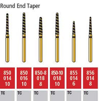 Alpen Turbo Cut FG #850-8.018 Supercoarse Grit, Long Round End Taper Turbo Cut | SurgiMac Dental Supply