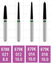 Alpen x1 FG #878K.021 Coarse Grit, Curettage/Pointed Taper Single Use Diamond