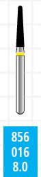 Alpen x1 FG #856.016 Extra Fine Grit, Round End Taper, Single Use Diamond Bur | SurgiMac Dental Supply