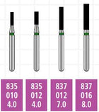 Alpen x1 FG #835.010 Medium Grit, Flat End Cylinder, Single Use Diamond Bur | SurgiMac Dental Supply